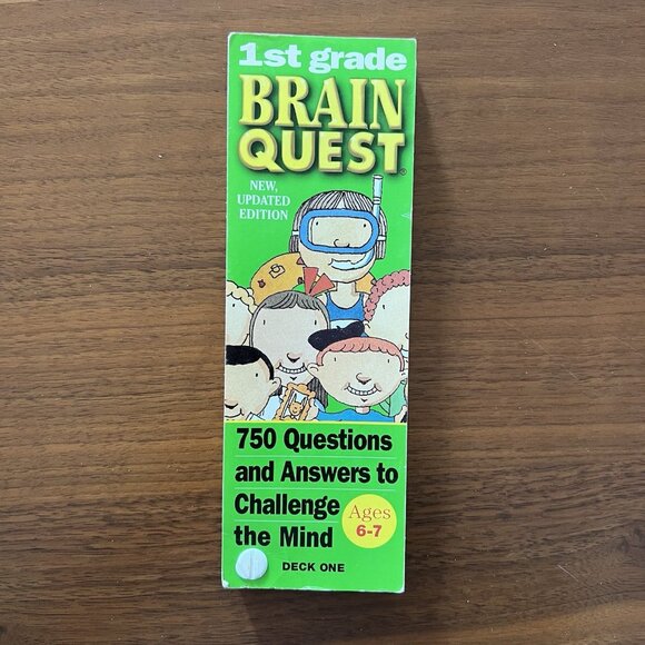 Brain Quest Learn Multi Subject 1st Grade Ages 6-7 Quiz Deck #1 VTG 2nd Ed 1999 - Picture 2 of 9